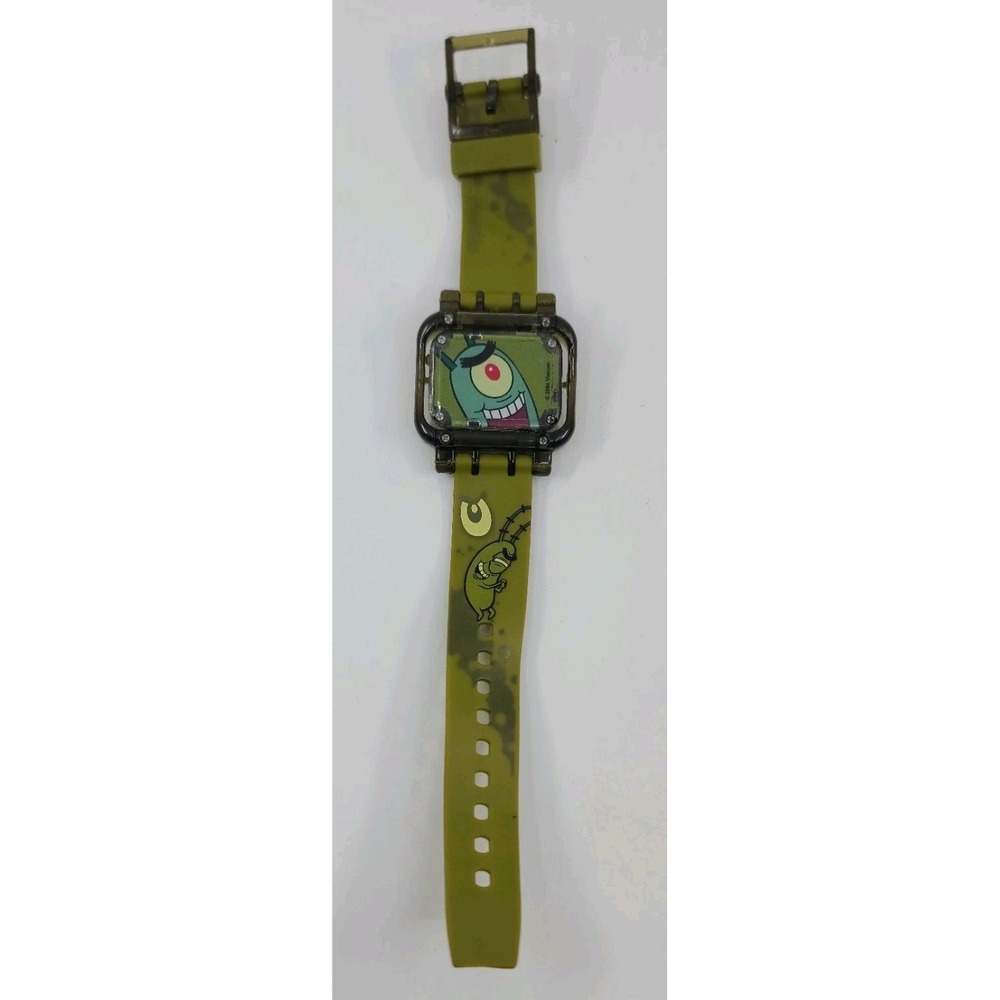 Vintage SpongeBob Watches Plankton & Patrick Kids Not Working Need Batteries - Picture 2 of 3